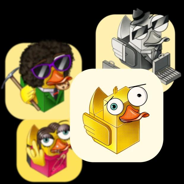 The stylish ducks represent Duckies project